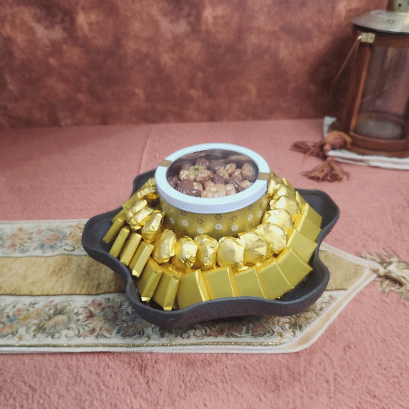 Charcoal Chocolate Plate