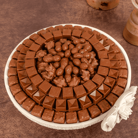 طبق شوكولاتة جوري