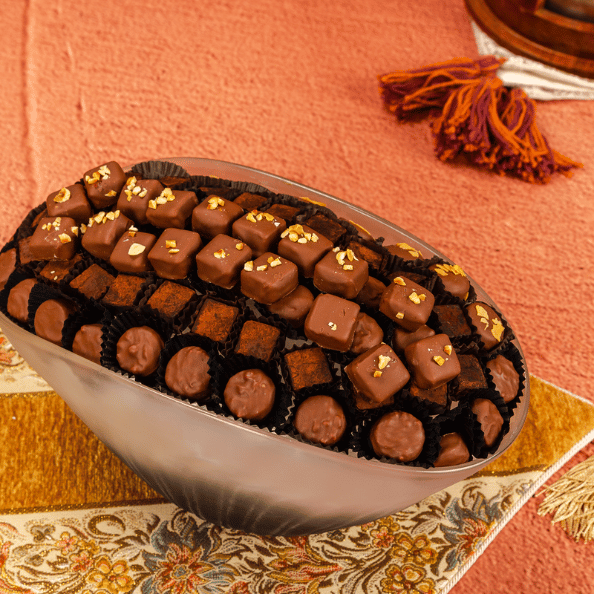 صينية شوكولاتة صدف