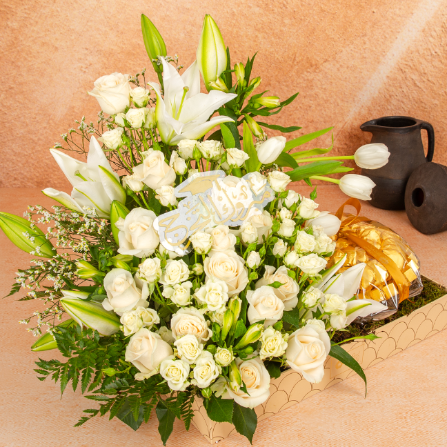 Safaa Chocolate & Flower Tray