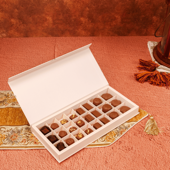 بوكس شوكولاتة ورد